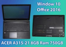 Acer Aspire 3 AMD E2-9000, 8GB RAM, 750GB HDD Laptop - Black