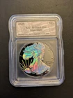 2025 ICG Genuine U.S. Silver Eagle Ruthenium Hologram 1 of 500