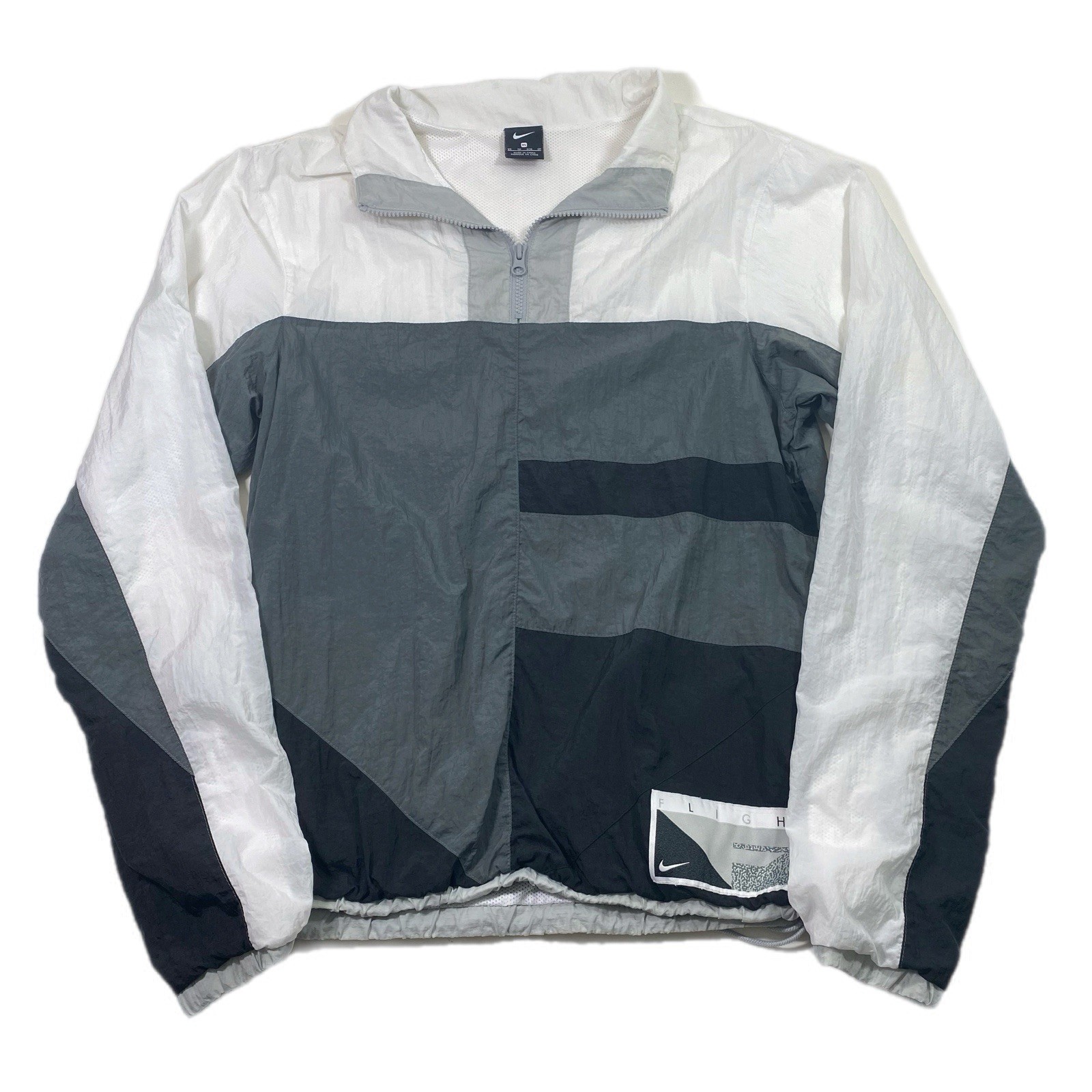 SACAI X NIKE Giacca basket Nike Flight taglia XS uomo grigio ferro bianco nero CN8508 068 retrò