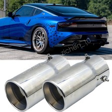 Pairs StainlessSteel Rear Exhaust Pipe Tail Muffler Tip For 2023 Nissan Z