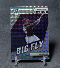 Javier Baez Silver Prizm Big Fly 2022 Panini Mosaic Baseball Card #BF-1 Tigers