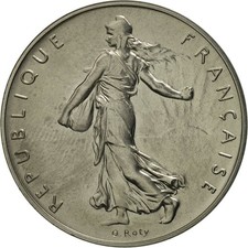 [#550070] Coin, France, Franc, 1974, Paris, MS, Nickel, KM:P500, Gadoury:104.P1