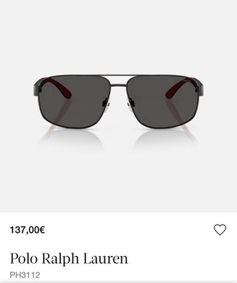Polo Ralph Lauren Sonnenbrille PH3112   Neu & OVP   Schwarz/Grau