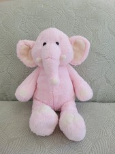 Peluche Cuddly Elephant 15" Rosa Blanco Floppy Animal 2015 Toys "R" Us