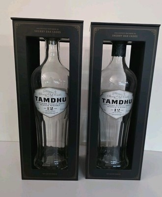  Qty 2 Tamdhu 12 Yr Speyside Single Malt Scotch Whisky Empty Bottle Display Box