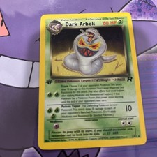 dark arbok pokemon card value NM/Mint Pokemon TCG Holo Dark Arbok Team Rocket Error Card 2/82