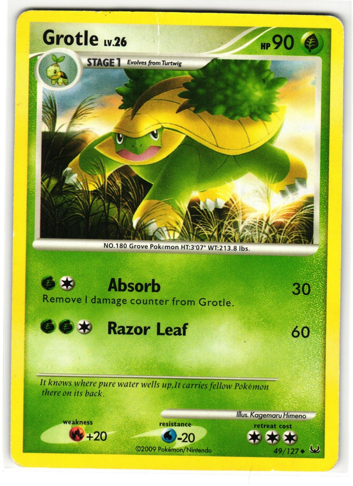 GROTLE 49/127 PLATINUM ENGLISH POKEMON TCG