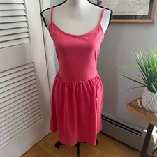 GAP Dress Womens Small Coral Pink Strappy Mini Scoop Neck Retro Y2K Balletcore 