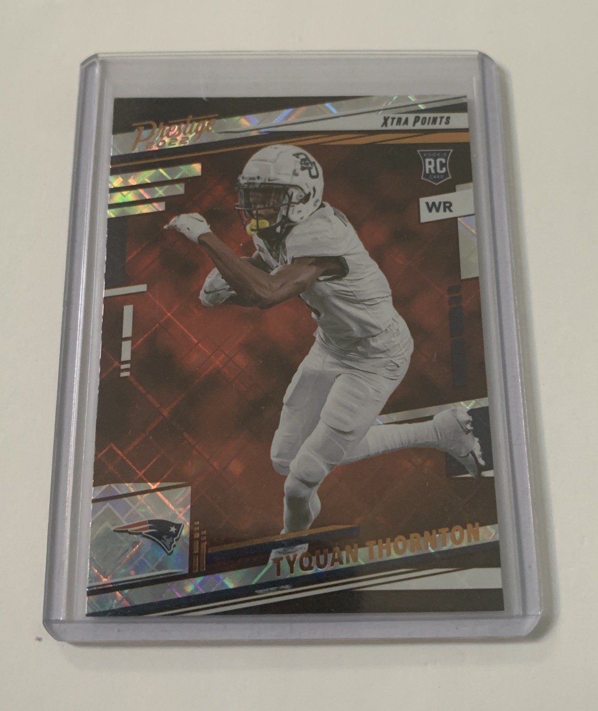 2022 Panini Prestige Xtra Points Diamond 395 Tyquan Thornton RC New England SP