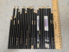24 Black Colors Colored Pencils, Multiple Brands