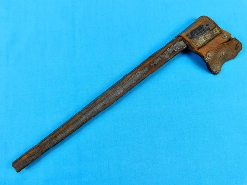 Antique US Civil War Socket Bayonet Leather Scabbard Sheath