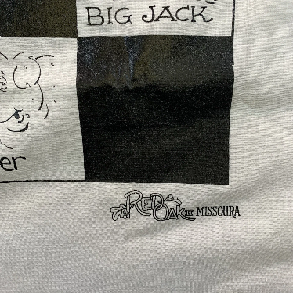 Pañuelo de colección Lowell Davis arte rural a cuadros animales de granja folclórico nostálgico Foto 3 de 4