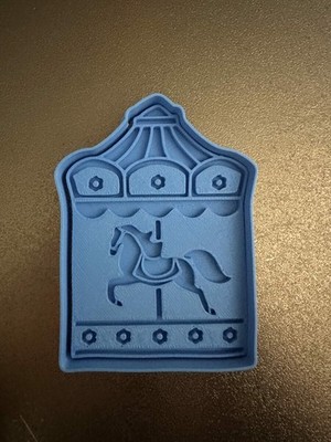 Pferd Karussell Debosser Embosser Ausstechform Cookie Cutter