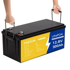 12V 300Ah LiFePO4 Battery Solar BMS 10000+ Deep Cycle for Off-grid RV Marine NEW