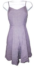 Women's Old Navy Purple White Diamond Design Sundress Spaghetti Strap Small Dres