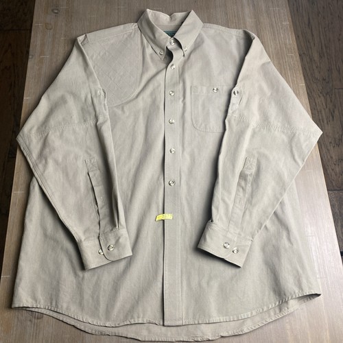 Camicia Kevins Plantation kaki uomo XL manica lunga tiro caccia RHS