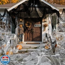 PinCute Halloween Decorations Indoor Outdoor- 5 Pack Creepy Cloth (30×72 in),