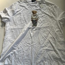 Polo Ralph Lauren Classic Men  s Preppy Bear Jersey T Shirt Sz 2XL DEFECT NEW