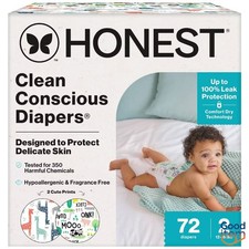 The Honest Company Clean Conscious Diapers MC Giraffes - Size 2 - 72ct