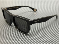 GUCCI GG1618S 001 Black Grey Men's Medium 56 mm Sunglasses