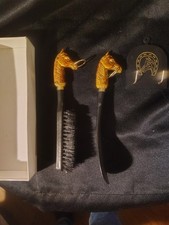 Vintage Horse Head Brush and Shoe Horn Set with Wall Plaque Hanger Japan