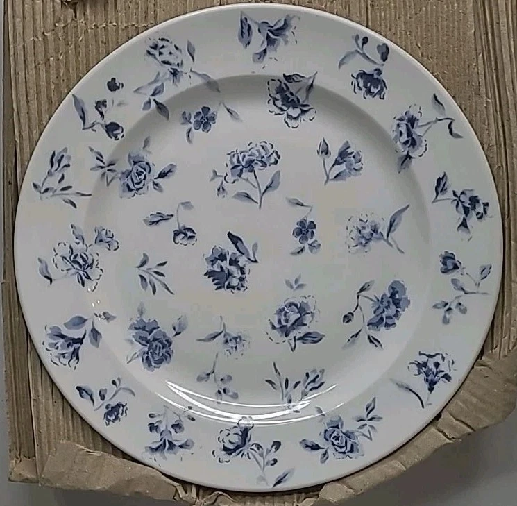 Vajilla Martha Stewart Fine Ceramic Express Bouquet azul Foto 3 de 4