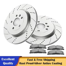 Rear Brake Rotors Ceramic Pads Kit Fit Ford Explorer Flex Taurus Lincoln MKS MKT
