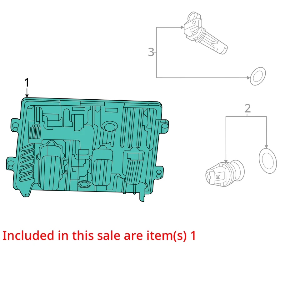 Motor ECM 12728504 para Chevrolet Silverado 3500 2024 diésel 3053362 Foto 3 de 4
