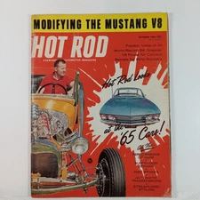 Hot Rod October 1964 Magazine Modifying Mustang V8 Drag Racing '65 Cars