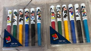 Vintage Mickey Mouse Disney Collectible Pens Made In USA Set Of 6