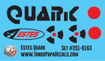 Estes Quark Decal Set