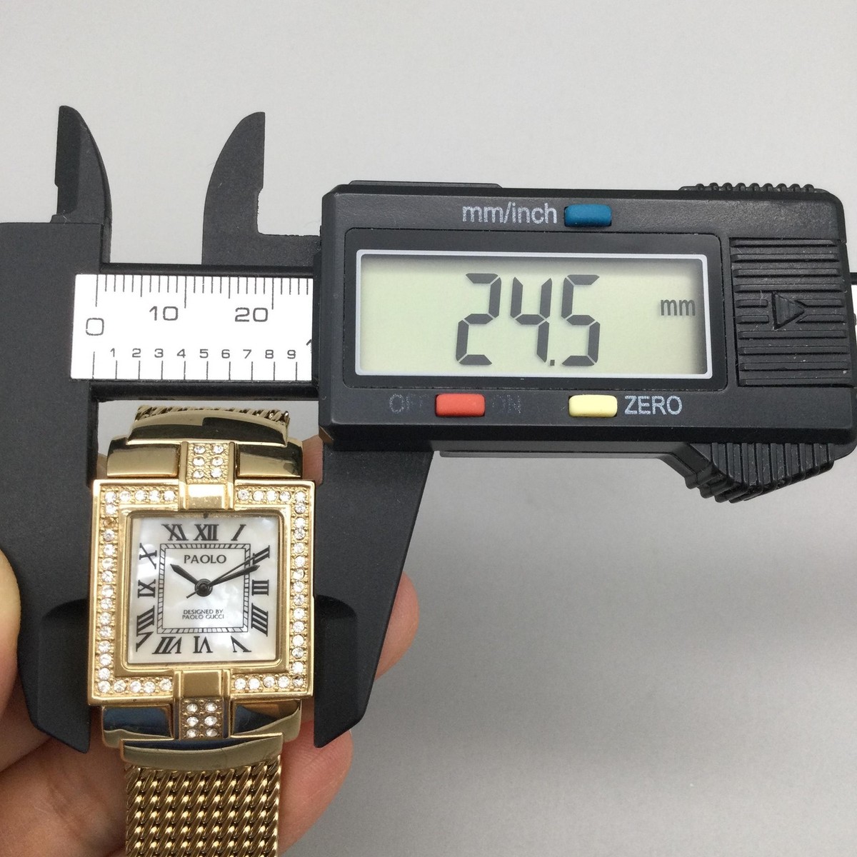Paolo Gold Watch with Crystal Accents Paolo Gucci × Vintage Paolo Gucci Gold Tone Watch | Grailed main image 2