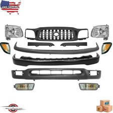 Fits 2001-2004 Toyota Tacoma 2wd Front Bumper Valance Grille Headlights Kit 12pc Fits 2001-2004 Toyota Tacoma 2wd Front Bumper Valance Grille Headlights Kit 12pc