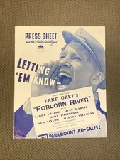 Forlorn River    -  Original 1937   Pressbook - Buster Crabbe - Zane Grey