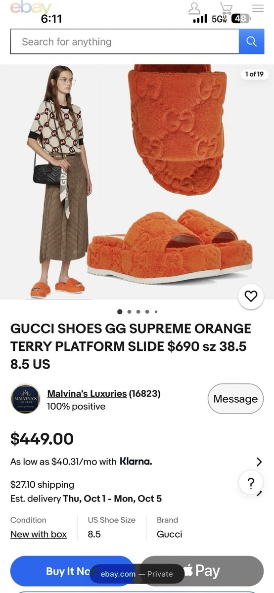 Gucci Orange Sandals for Women for sale | eBay