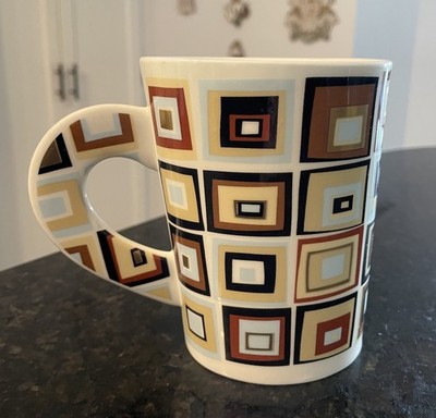 DUNOON FINE BONE  Icon  MUG~ Made In ENGLAND~ Geometric Design~ Modern~Excellent