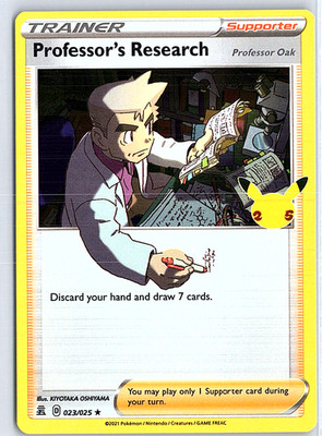 Professor's Research Holo Holo Rare Celebrations 023/025 NM