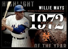 2015 Topps Update Highlight of the Year Willie Mays New York Mets #H-75