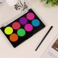 1Pc UV Face Paint Fluorescent Face Paint Halloween Facial Paint Kit 8 Colors