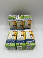 6 x Philips Energy Saver Bulb 8watt (40 watt) E27 Es Screw longlife Warm White