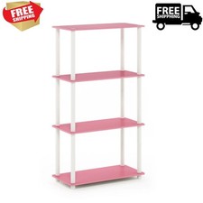 4-Shelf Freestanding Shelves Organizer Rack Shelving Storage Unit for Home US
