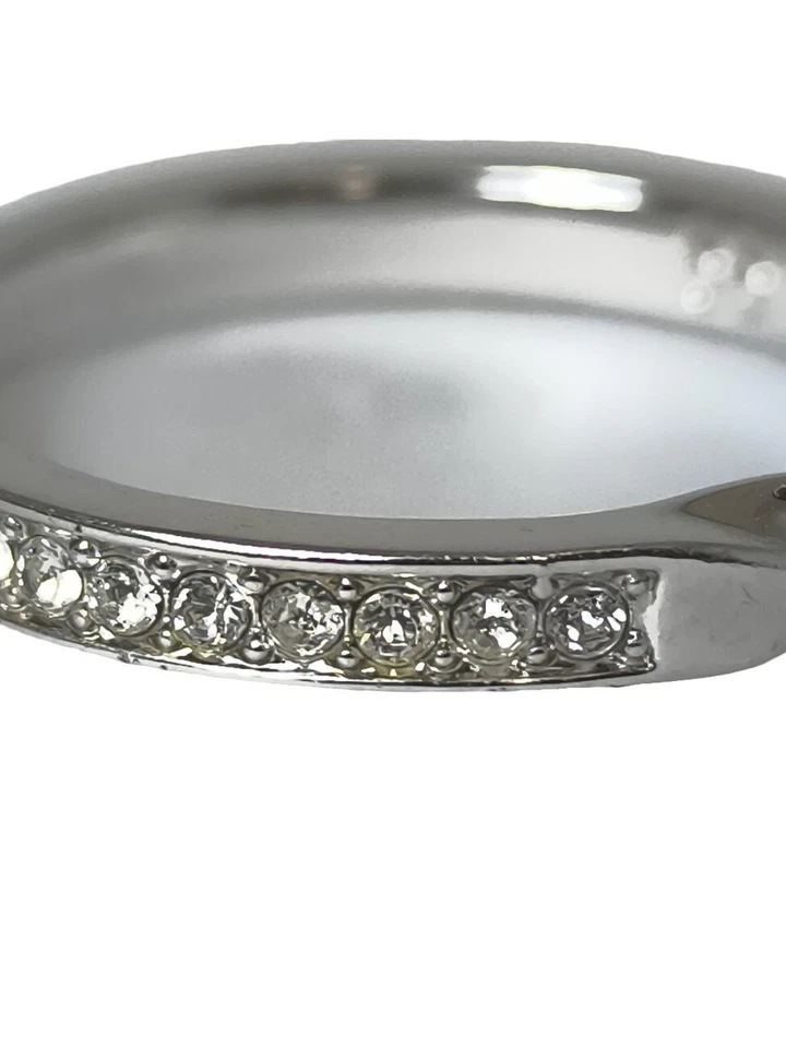 SWAROVSKI Anello con pietra ornamentale Donna Anello Taglia IT 55 argento - Immagine 3 di 4