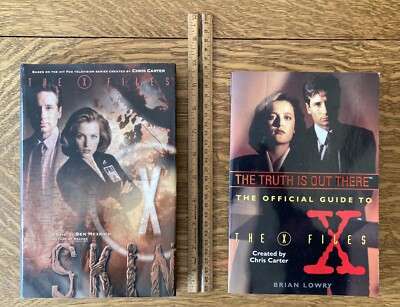 Lot of 2 X FILES books ~ X Skin (hc) ~  The Official Guide to the X-Files (soft)