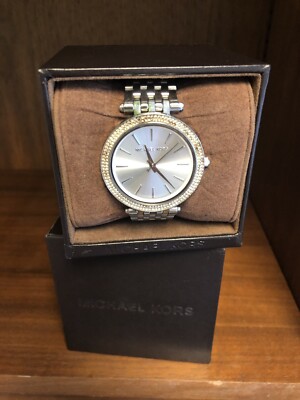 Michael Kors Silver Glitz Rhinestone Women's Watch Darci MK3190