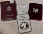 1988-S 1 Oz PROOF American SILVER Eagle $1 w/Box+Paper Graded NGC Slab PF69 UCAM