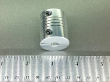 1/4" x 1/2" Heavy Duty Flexible Motor Shaft Clamp Coupler Coupling 6.35 12.7 CNC