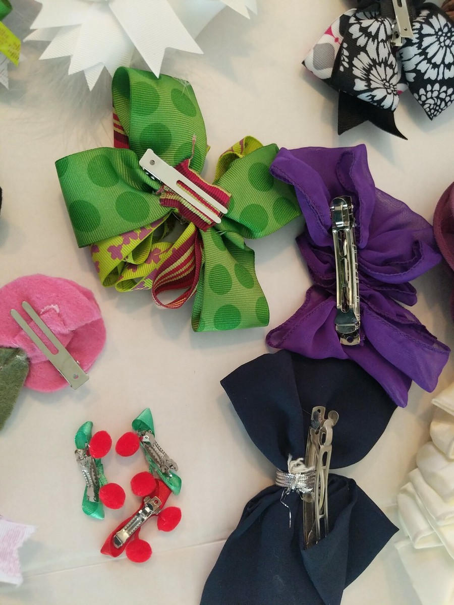 Vintage Lot Hair Bows, Headbands, Banana Clip  display picture 3