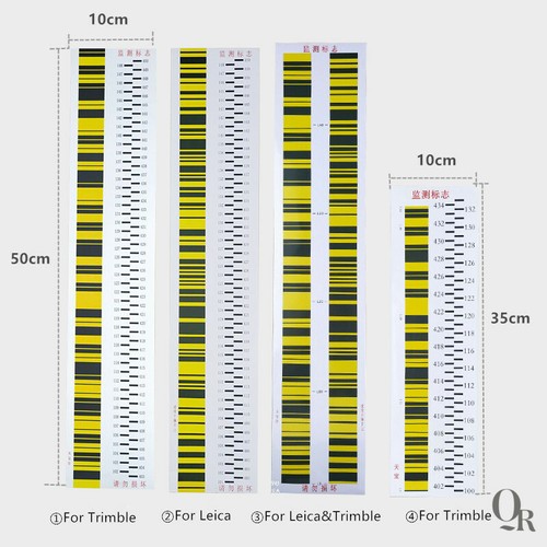 5 PCS Settement Observation Sticker 10*35cm/10*50cm Compatible With Surveying - Foto 1 di 6