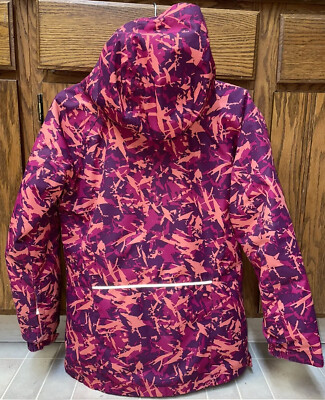Columbia ドット柄 シェルジャケット ネイビー ピンク h XLARGE×コロンビア「サンセット コレクション」“夕焼け空”デザインの