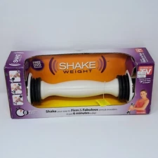 Shake Weight 2.5 Pound Dumbbell DVD White Black New in Sealed Box Erica Shaffer